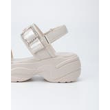 厚底ビジューバックルサンダル | INGNI  | 詳細画像7 