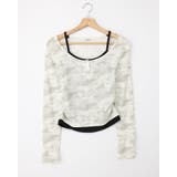 ムラ染めヘンリーNレイヤード胸クロスTOPs | INGNI  | 詳細画像1 