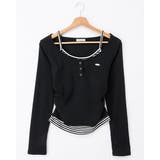 クロ | 胸プレート付レイヤード風TOPs | INGNI 