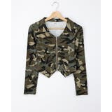 メイサイ | ムラ染め衿ZIPトップス | INGNI