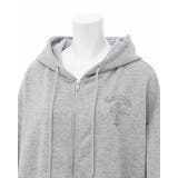 ムラ染めbackラインストーンクロスZIPパーカー | INGNI  | 詳細画像5 