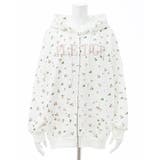 花柄胸ロゴ裏毛ZIPパーカー | INGNI  | 詳細画像6 