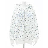 花柄胸ロゴ裏毛ZIPパーカー | INGNI  | 詳細画像2 