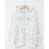 花柄胸ロゴ裏毛ZIPパーカー | INGNI  | 詳細画像1 