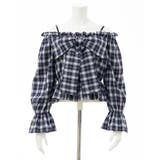 BIGリボンチェック柄オフショルブラウス | INGNI  | 詳細画像7 