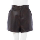 ブラウン | フェイクレザーショートPT | INGNI 