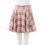 ピンク/チェック | Backリボンチェック柄フレアスカパン | INGNI 