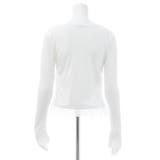 ヘンリーネックレース付プレートリブ長袖トップス | INGNI  | 詳細画像14 