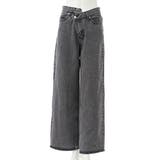 グレー | ウエストデザインワイドデニムパンツ | INGNI