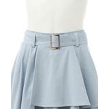 【WEB限定】共ベルト付チュール切替アシメスカート | INGNI  | 詳細画像4 