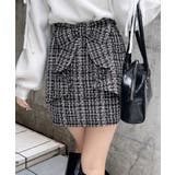 Backリボンツイードタイトミニスカパン | INGNI  | 詳細画像10 