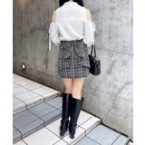 Backリボンツイードタイトミニスカパン | INGNI  | 詳細画像14 