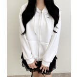 プレート付ダンボールダブルZIPパーカー | INGNI | 詳細画像2