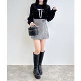 サイドベルトチェック柄ラップスカパン | INGNI  | 詳細画像14 