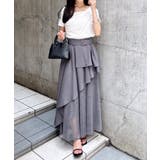 【WEB限定】共ベルト付チュール切替アシメスカート | INGNI  | 詳細画像22 