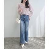 5Gレース付フェザーニットカーディガン | INGNI | 詳細画像12