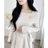 12Gブローチ付オフショルニット | INGNI  | 詳細画像7 