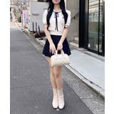 12Gセーラーカラー配色ニットカーディガン | INGNI  | 詳細画像13 