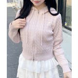 12Gプレート付ケーブルニットパーカー | INGNI  | 詳細画像7 