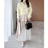 【WEB限定アイテム】Vネックリボン釦フェザーニットカーディガン | INGNI | 詳細画像22