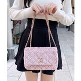 ピンク | ファーキルティングショルダーバッグ | INGNI 