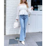 チュールオフショルブラウス | INGNI  | 詳細画像6 