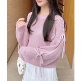 7Gメッシュショルダースリットリボンニット | INGNI  | 詳細画像12 