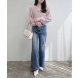 5Gレース付フェザーニットカーディガン | INGNI | 詳細画像11