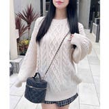 5G Backベロアリボンケーブルチュニックニット | INGNI  | 詳細画像2 