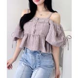 ツイードペプラムオフショルブラウス | INGNI  | 詳細画像2 