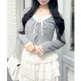 グレー | レースレイヤードカーデTOPs | INGNI 