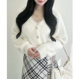 5Gレース付フェザーニットカーディガン | INGNI | 詳細画像2