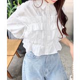【WEB限定】フリルリボンショート5分袖シャツ | INGNI | 詳細画像16