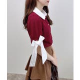 12G袖リボンシャツレイヤード風ニット | INGNI | 詳細画像15