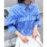【WEB限定】フリルリボンショート5分袖シャツ | INGNI | 詳細画像25