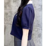 衿レース付胸ロゴポロシャツ | INGNI  | 詳細画像3 