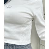 サイドレース胸ロゴロンT | INGNI  | 詳細画像9 