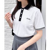 胸ロゴクロップドポロシャツ | INGNI | 詳細画像1