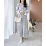 【WEB限定アイテム】Vネックリボン釦フェザーニットカーディガン | INGNI | 詳細画像33