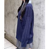 12GシャツドッキングVネックケーブルニット | INGNI  | 詳細画像10 