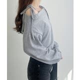 肩リボンオフショル裏毛トップス | INGNI | 詳細画像7