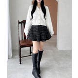 【WEB限定アイテム】Vネックリボン釦フェザーニットカーディガン | INGNI | 詳細画像16