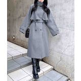 グレー/モク | 2WAYカラーロングコート | INGNI 