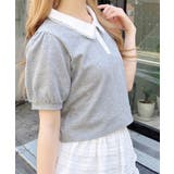 衿レース付胸ロゴポロシャツ | INGNI  | 詳細画像9 