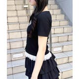 レイヤード前リボンリブTOPs | INGNI  | 詳細画像3 