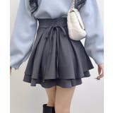 BackレースUPタックフレアスカート | INGNI  | 詳細画像1 