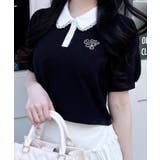 衿レース付胸ロゴポロシャツ | INGNI  | 詳細画像20 