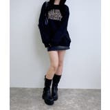 アソート柄貼付裏毛チュニック | INGNI  | 詳細画像25 