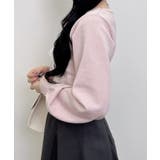 12Gギンガムチェック柄デコルテオープンニット | INGNI  | 詳細画像9 