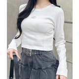 サイドレース胸ロゴロンT | INGNI  | 詳細画像7 